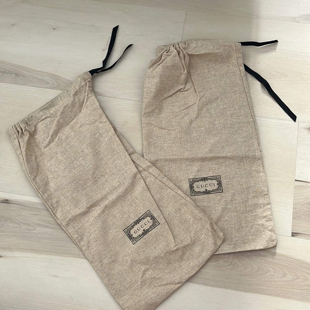 GUCCI SHOE DUST BAGS
